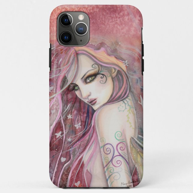 Capa Para iPhone 11 Pro Max Shy Flirt Fairy Fantasy Art de Molly Harrison (Verso)