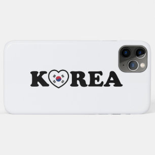 Capa Para iPhone 11 Pro Max Sinalizador Coração de Amor da Coreia