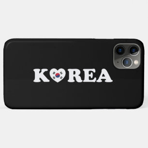 Capa Para iPhone 11 Pro Max Sinalizador Coração de Amor da Coreia