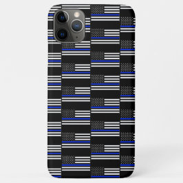 Capa Para iPhone 11 Pro Max Sinalizador de linha azul fina