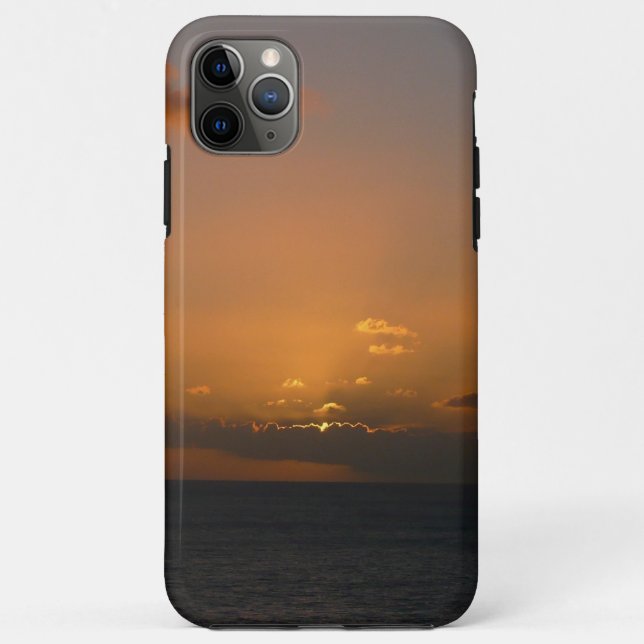 Capa Para iPhone 11 Pro Max Sol por Trás das Nuvens II (Verso)