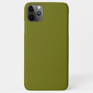 Capa Para iPhone 11 Pro Max Solid color olive green