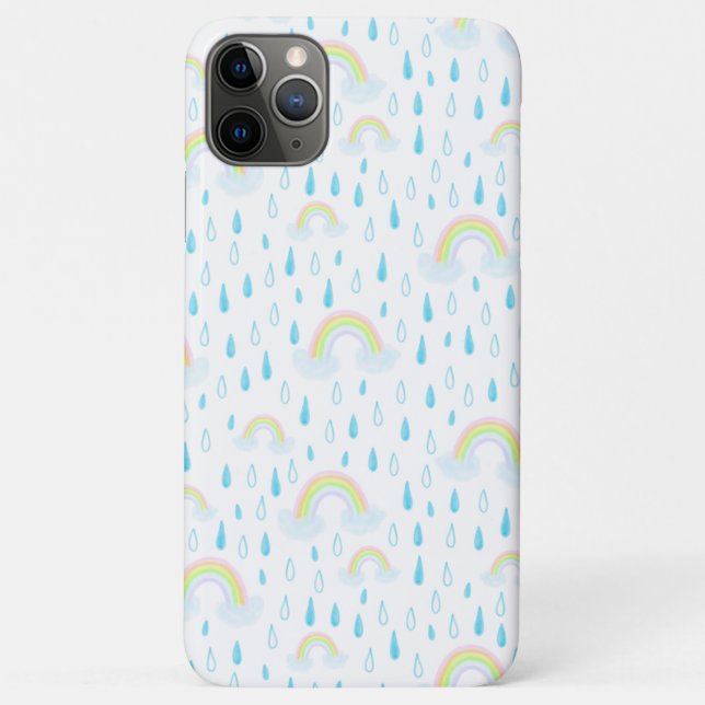 Capa Para iPhone 11 Pro Max Sonhos do Arco-íris (Verso)
