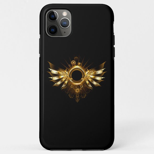 Capa Para iPhone 11 Pro Max Steampunk wings (Verso)