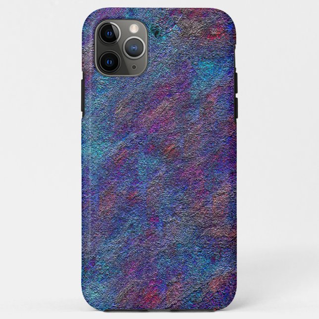 Capa Para iPhone 11 Pro Max Tabuleiros de plástico com ciano e tinta vermelha (Verso)