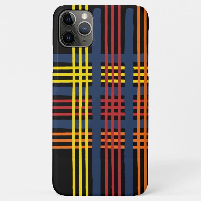 Capa Para iPhone 11 Pro Max Tartan (Verso)