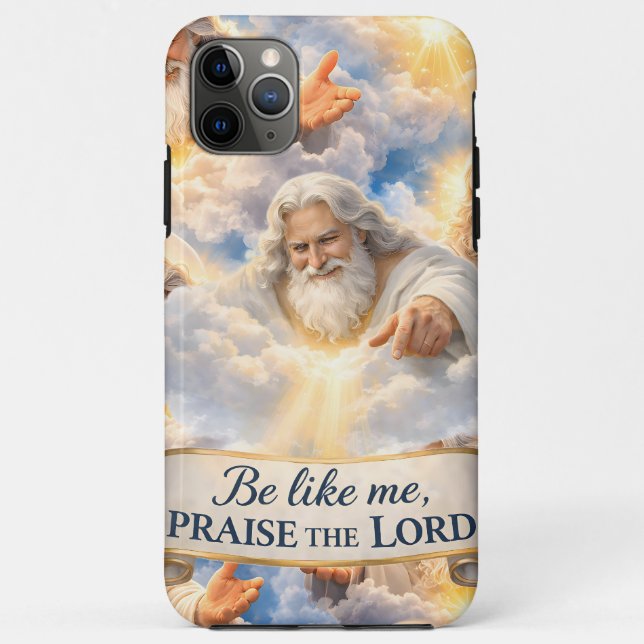 Capa Para iPhone 11 Pro Max Telefone Cristão Celestial (Verso)