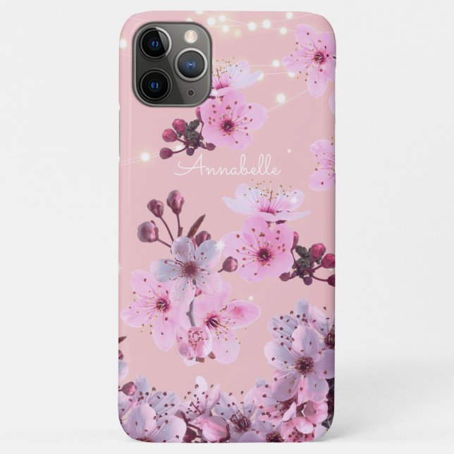 Capa Para iPhone 11 Pro Max Tema Sakura (Verso)