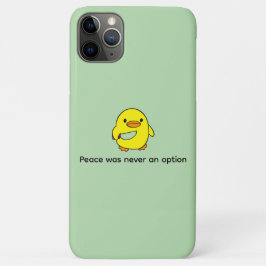 Capa Para iPhone 11 Pro Max Texto Personalizado Engraçado Amarelo Pato Preto