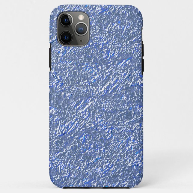 Capa Para iPhone 11 Pro Max Textura rústica azul e livro (Verso)