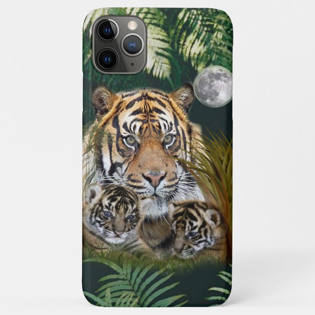 Capa Para iPhone 11 Pro Max Tigre (Verso)