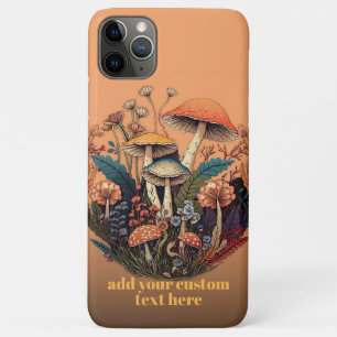 Capa Para iPhone 11 Pro Max Toadstool de Flor Selvagem de Cogumelo Personaliza
