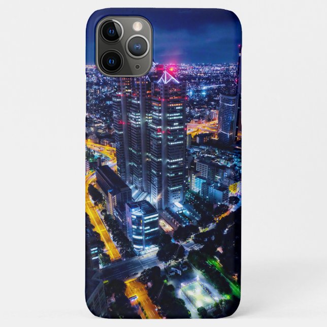 Capa Para iPhone 11 Pro Max Tóquio à noite (Verso)