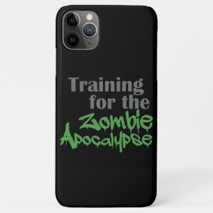 Capa Para iPhone 11 Pro Max Treinamento Para O Zombie Apocalypse Funny Workout