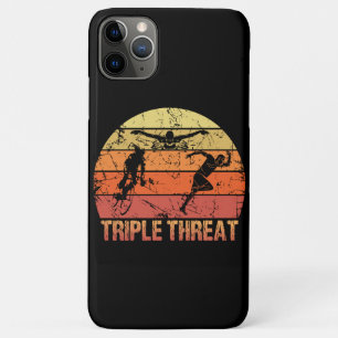 Capa Para iPhone 11 Pro Max Triathlon Triple Threat Vintage