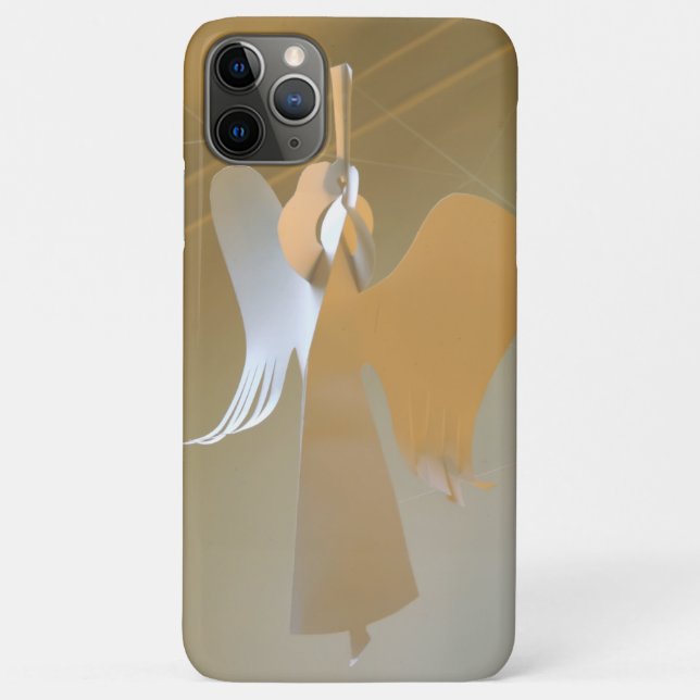 Capa Para iPhone 11 Pro Max Trompetes de anjo (Verso)