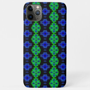 Capa Para iPhone 11 Pro Max Tulipas Artdeco no estilo Retro azul
