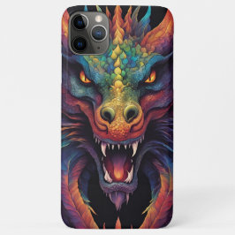 Capa Para iPhone 11 Pro Max Une tête de dragon