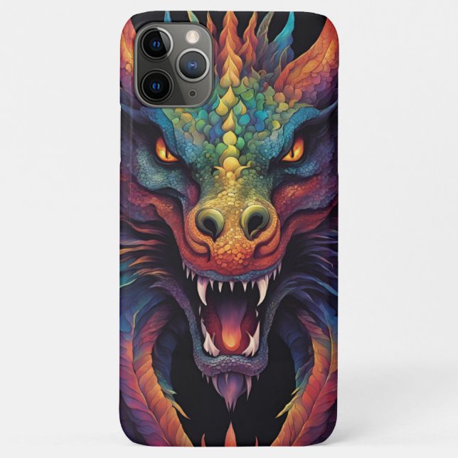 Capa Para iPhone 11 Pro Max Une tête de dragon (Verso)