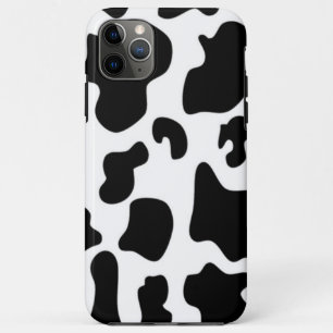 Capa Para iPhone 11 Pro Max Vaca Preta e Branca