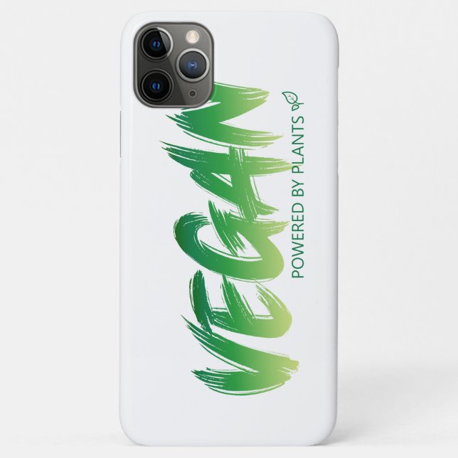 Capa Para iPhone 11 Pro Max Vegan - Alimentado por plantas (Verso)