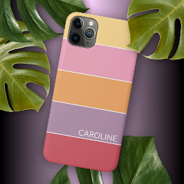 Capa Para iPhone 11 Pro Max Vermelhos cor-de-laranja-rosa cor-de-rosa cor-de-r