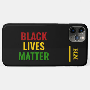 Capa Para iPhone 11 Pro Max VIDAS NEGRAS MATTER BHM Na moda Monograma