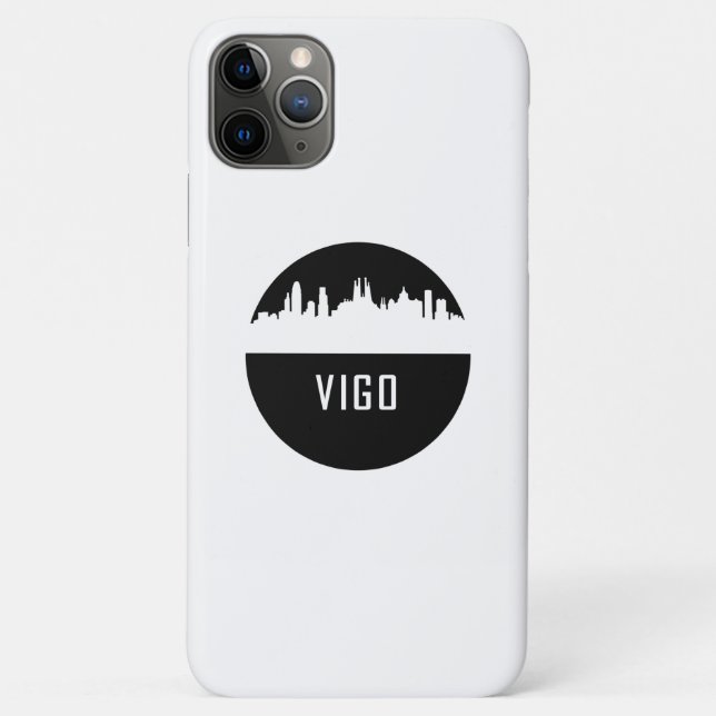 Capa Para iPhone 11 Pro Max Vigo | cidades da Espanha (Verso)