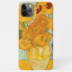 Capa Para iPhone 11 Pro Max Vincent Van Gogh Doze Girassóis numa Vaso Arte