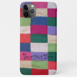 Capa Para iPhone 11 Pro Max vinhaça de patchwork colorido quadrados diversão