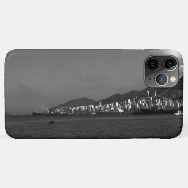 Capa Para iPhone 11 Pro Max Vintage China Hong Kong View City (Verso (horizontal))