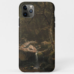 Capa Para iPhone 11 Pro Max Vintage Mountain Brook por Albert Bierstadt