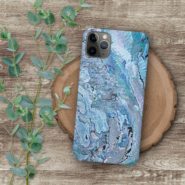 Capa Para iPhone 11 Pro Max Violeta Rosa Turquesa Roxo Concha de Abalone Padrã