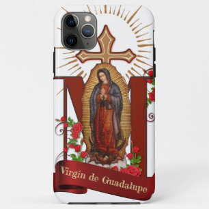 Capa Para iPhone 11 Pro Max Virgem Abençoada Mary Guadalupe Religião Católica