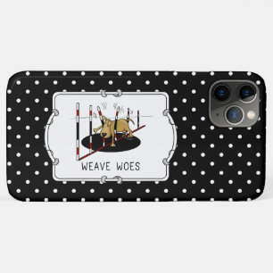 Capa Para iPhone 11 Pro Max Weave Woes - agilidade engraçada, golpes de cão