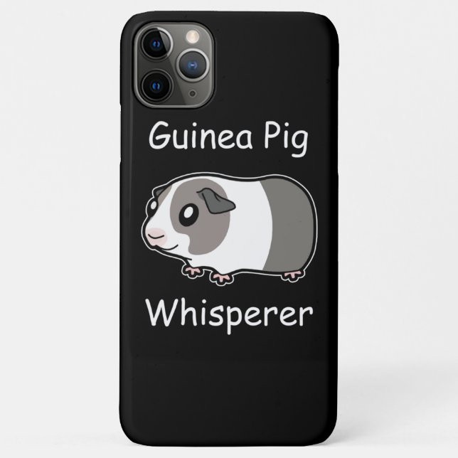 Capa Para iPhone 11 Pro Max Whisperer de Suíno-guineense (Verso)
