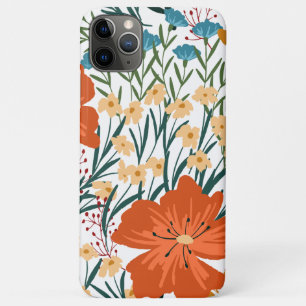Capa Para iPhone 11 Pro Max Wildflower Seamless Pattern