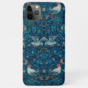 Capa Para iPhone 11 Pro Max William Morris Birds Art Nouveau Padrão Floral