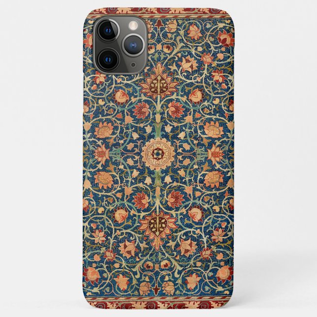Capa Para iPhone 11 Pro Max William Morris Holland Park Carpet Pattern (Verso)