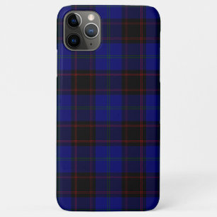 Capa Para iPhone 11 Pro Max Xadrez azul-tartã inicial