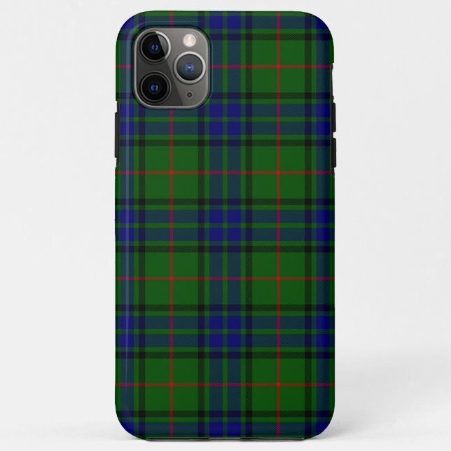 Capa Para iPhone 11 Pro Max Xadrez azul-tartan Lauder (Verso)