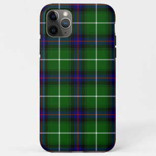 Capa Para iPhone 11 Pro Max Xadrez azul verde MacDonald tartan