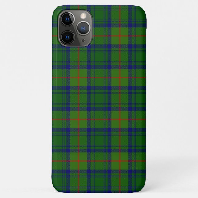 Capa Para iPhone 11 Pro Max Xadrez verde-azul-do-guará-chanstoun (Verso)