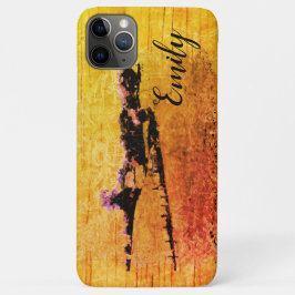 Capa Para iPhone 11 Pro Max Yello Countryside Doodle & your name