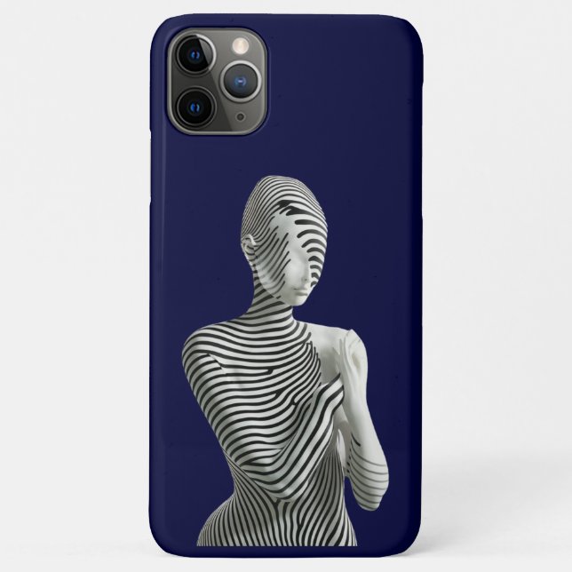 Capa Para iPhone 11 Pro Max Zebra Woman (Verso)