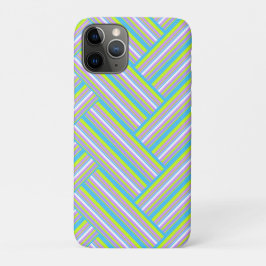 Capa Para iPhone 11 Pro MAZIPOODLES Stripes Spaghetti 54 Herringbone 
