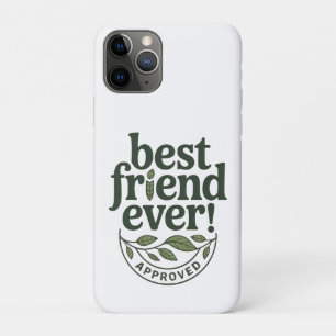 Capa Para iPhone 11 Pro Melhor Amigo De Sempre! Aprovado - Design de texto