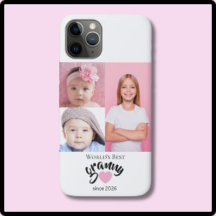 Capa Para iPhone 11 Pro Melhor Avó do Mundo Desde o Ano 3 Foto Fofa