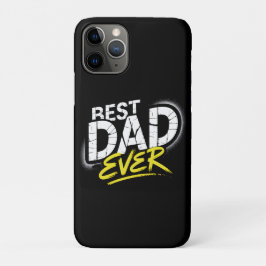 Capa Para iPhone 11 Pro Melhor Pai de Todos Arte de Grafite