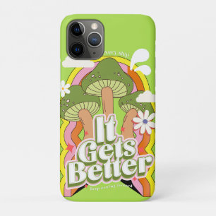 Capa Para iPhone 11 Pro Melhora   Boas Vibes e Groovy Sente-se Retroto C